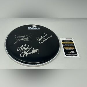 Great White signed Drumhead JSA COA